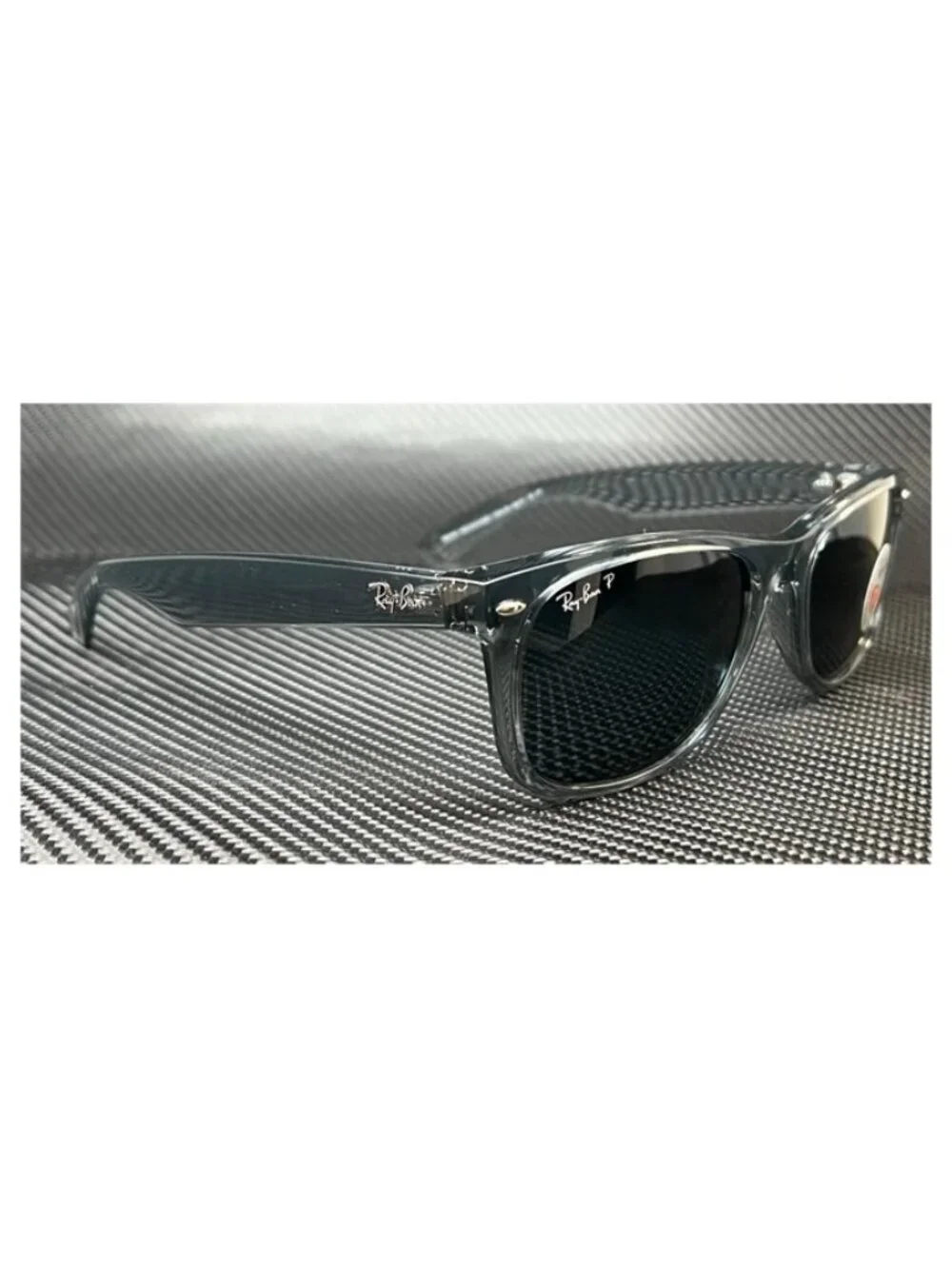 New Ray-Ban Men  Transparent Grey Sunglasses  58- 18- 145